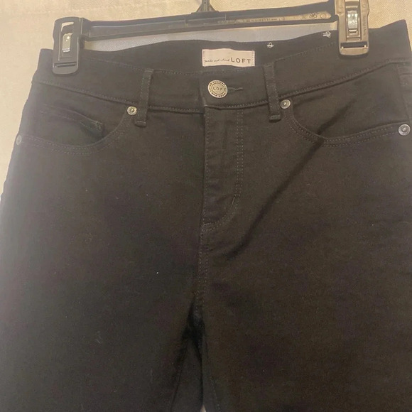 LOFT High-Rise Black Skinny Jeans Size 4/27 - Picture 7 of 11